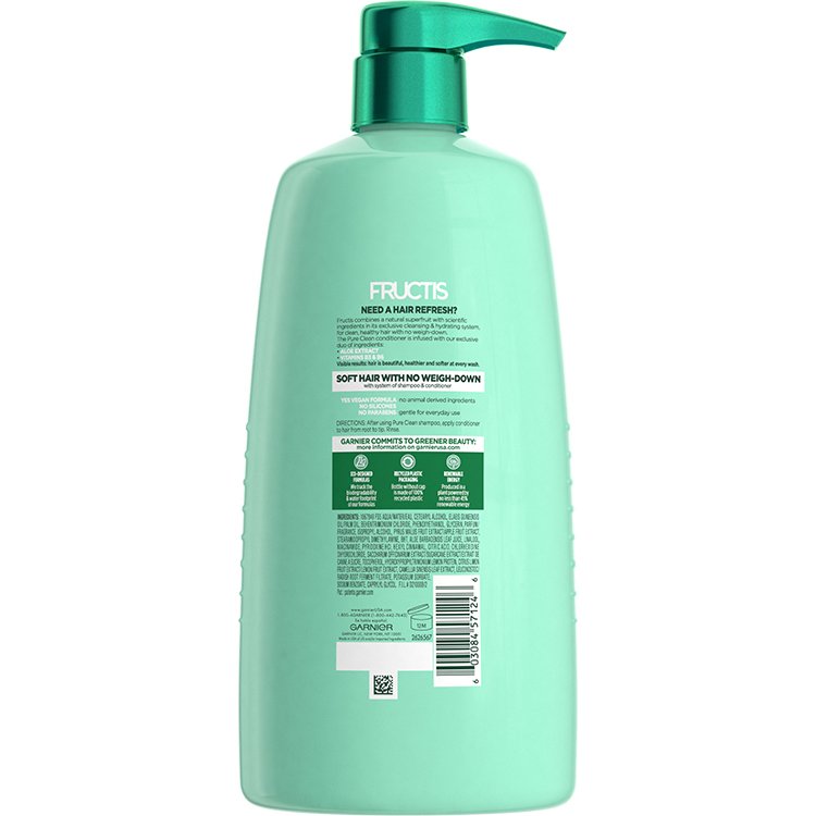 Fructis Pure Clean Conditioner 33.8 floz back